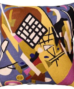 Funda de Cojín Moderno Kashmir Designs Kandinsky Marco Gris