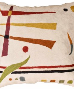 Funda de cojín decorativo contemporáneo Kandinsky - Crema |