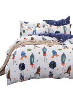 Juego de Ropa de Cama Espacial para Niños Tamaño Completo