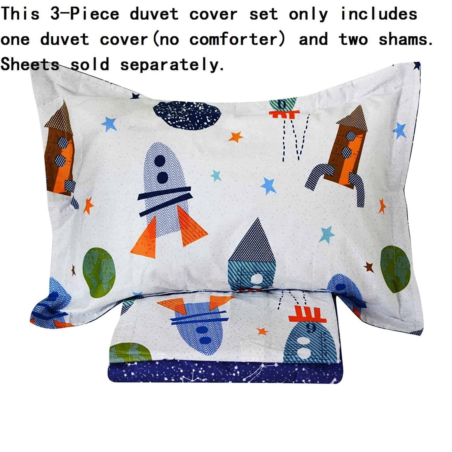 Juego de Ropa de Cama Espacial para Niños Tamaño Completo - Imagen 3