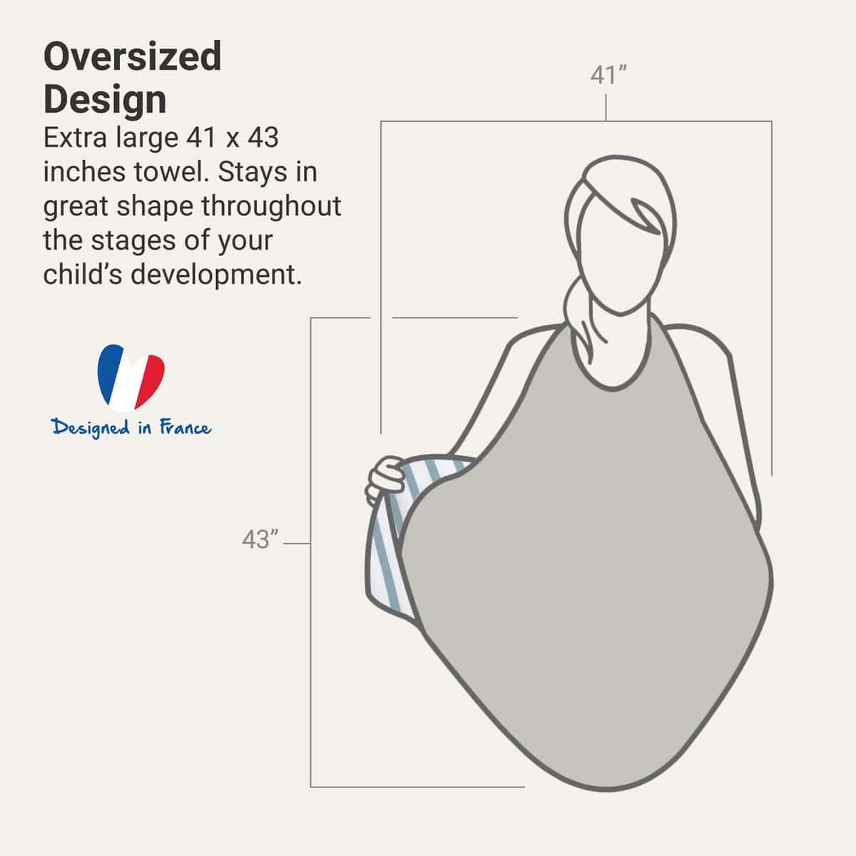 Toalla inteligente extra grande para bebés BabyToLove | Los - Imagen 5