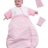 Saco de Dormir Orgánico para Bebé con Mangas Desmontables,
