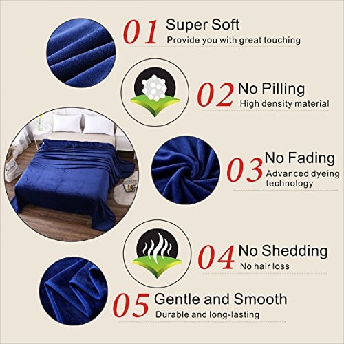 Manta de Microfibra Queen Size 350GSM, Suave y Ligera para - Imagen 5