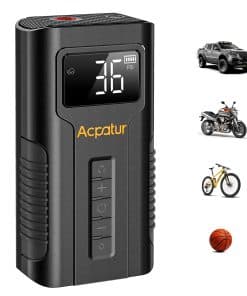 Inflador de llantas Acpatur, Compresor de aire portátil,