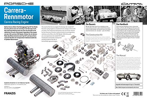Kit de Modelo de Motor de Carrera Porsche Franzis con Libro - Imagen 7