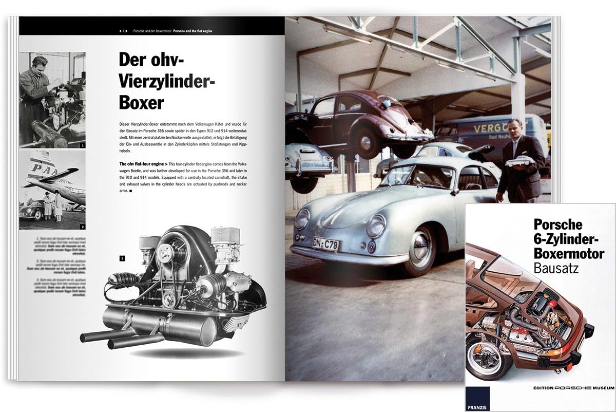 Kit de Modelo de Motor de Carrera Porsche Franzis con Libro - Imagen 6