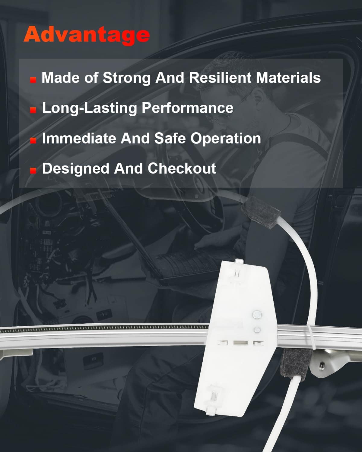 Regulador de ventana eléctrico del lado -6 741-527 - Imagen 6