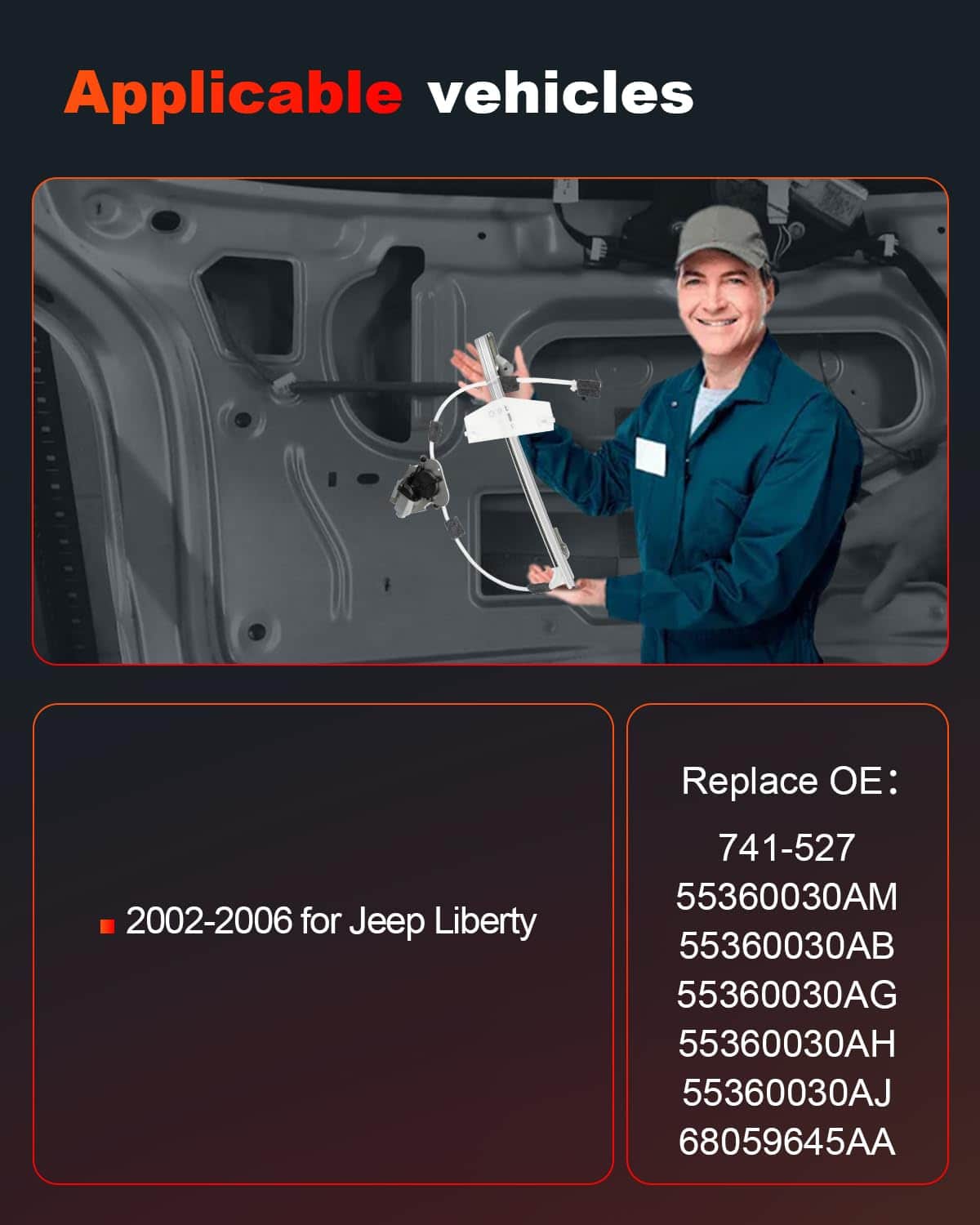 Regulador de ventana eléctrico del lado -6 741-527 - Imagen 9