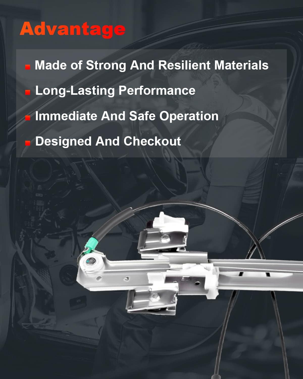 Regulador de ventana eléctrico trasero del lado del - Imagen 6