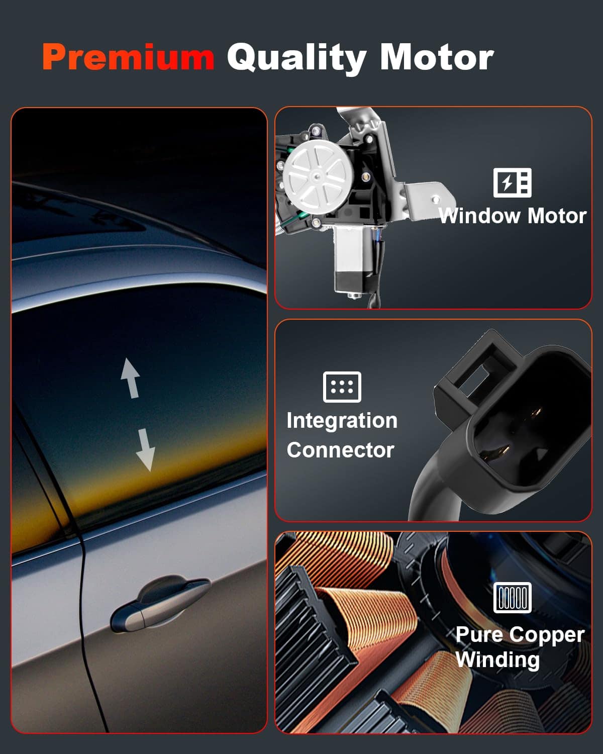 Regulador de ventana eléctrico trasero del lado del - Imagen 4