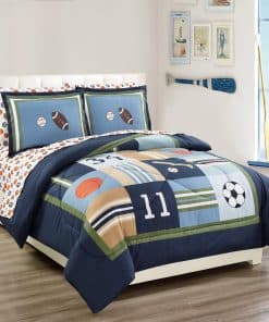 Set de edredón Fancy Linen para niños/adolescentes Deportes