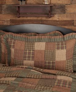 VHC Brands Ropa de Cama Primitiva Almohada de Rey acolchada