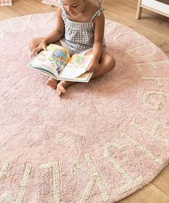 Tapete Redondo ABC Alfabeto Niños Alfombra Círculo Tapete