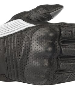 Guantes de moto de cuero Alpinestars -Negro/Blanco
