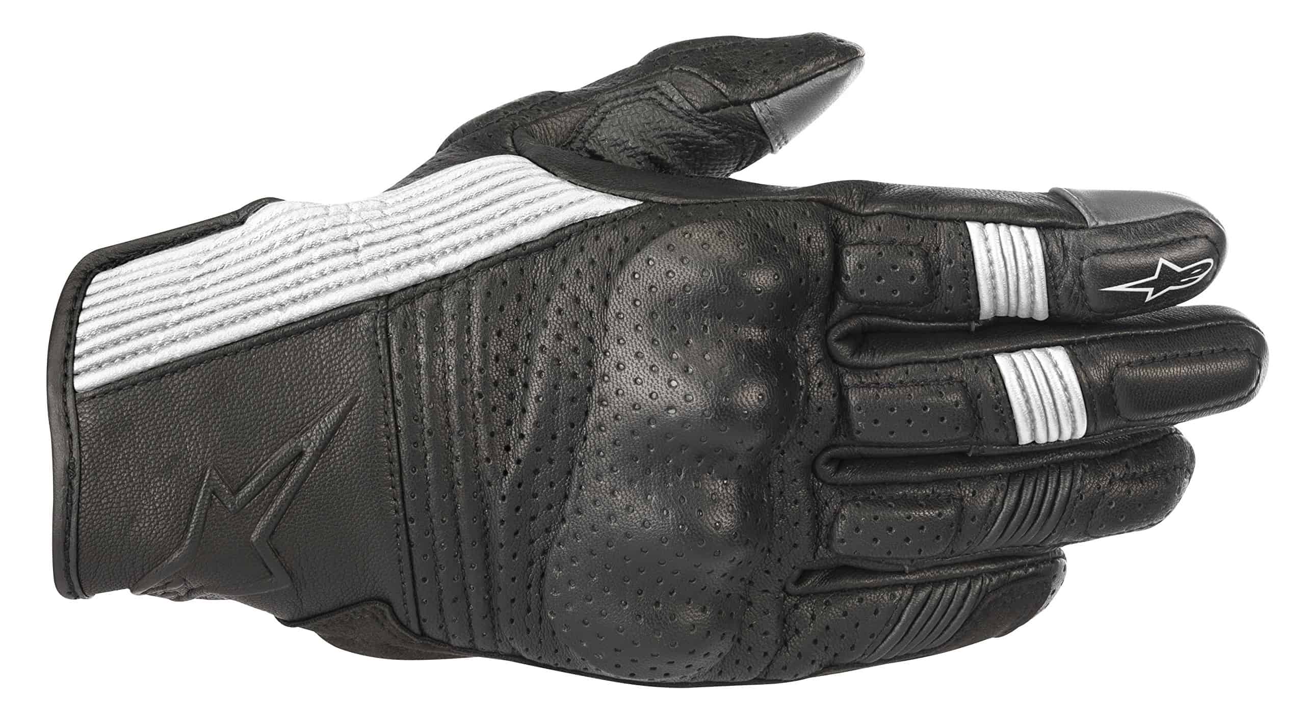 Guantes de moto de cuero para hombre Alpinestars Mustang
