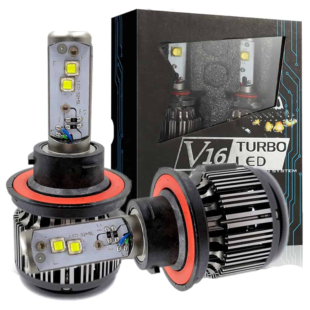 Polarlander Auto Car 8V-48V LED Headlamp 30W V16 Turbo LED