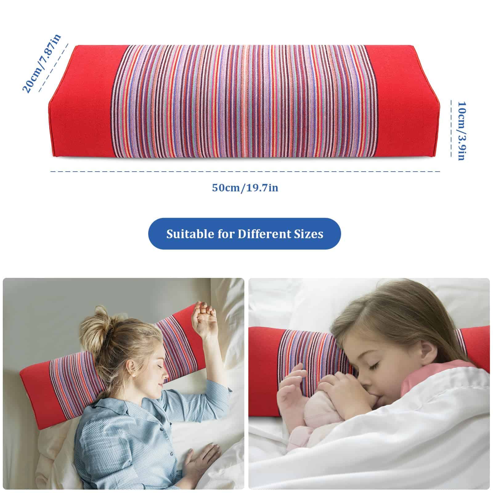 Almohada de Trigo Sarraceno JOERRES 100% -Rojo - Imagen 3