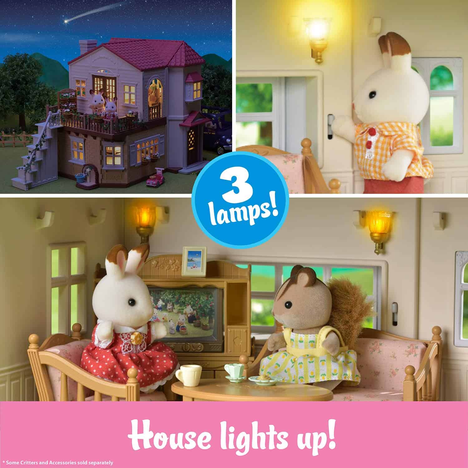 Casa Rural con Techo Rojo de Calico Critters - Casa de - Imagen 6