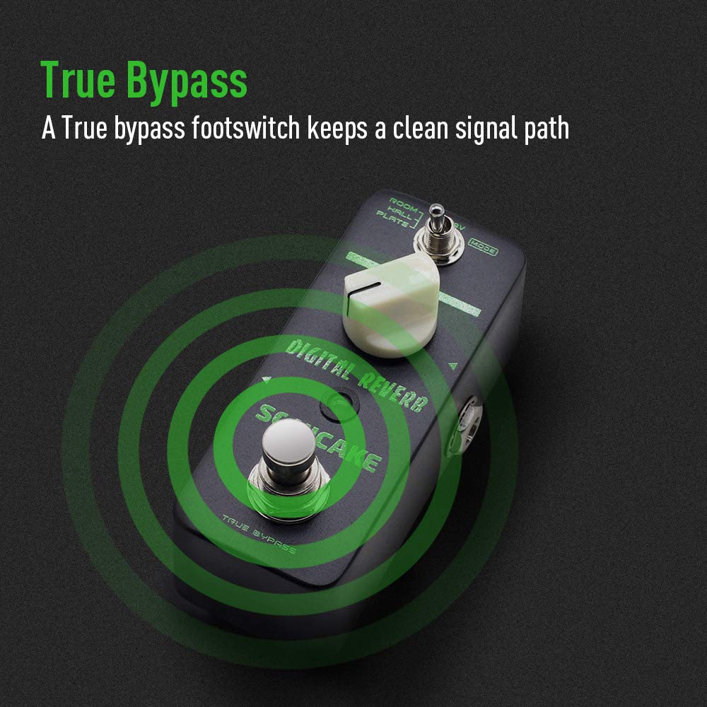 Pedal de Reverb SONICAKE 3 Modos Sala Salón Placa Efecto de - Imagen 5