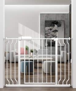 ALLAIBB Puerta de Seguridad para Bebés de Montaje a Presión