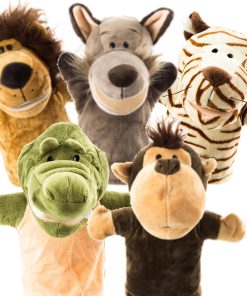 Set de marionetas de mano de animales para niños y adultos