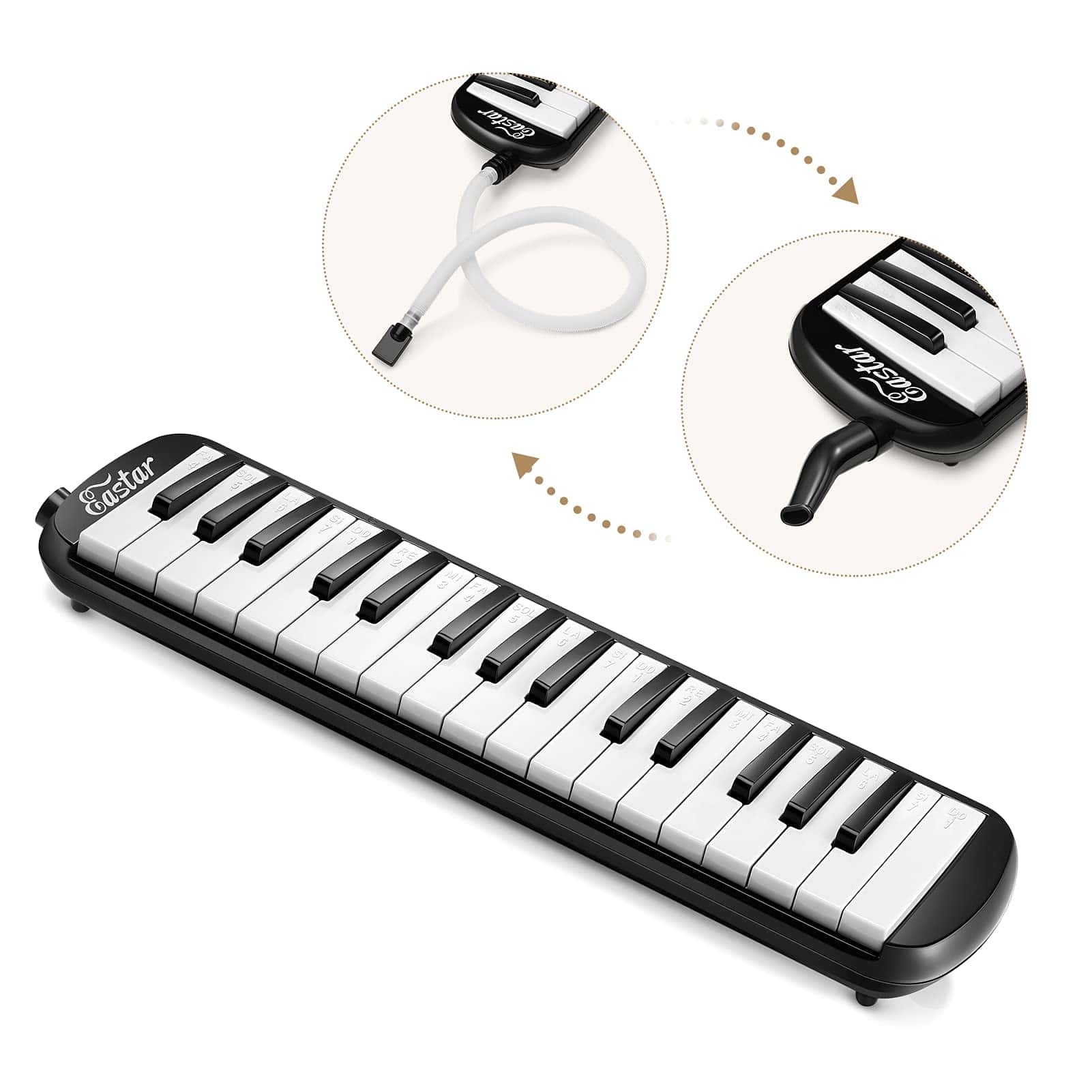 Eastar 32 Key Melódica Instrumento Teclado Soprano Piano de - Imagen 4
