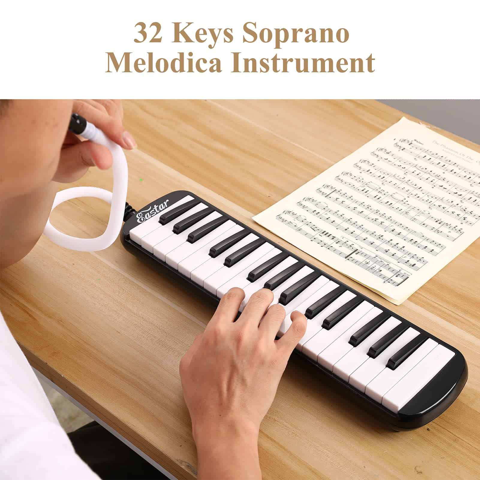 Eastar 32 Key Melódica Instrumento Teclado Soprano Piano de - Imagen 5