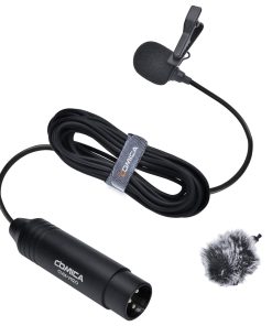 Micrófono de solapa condensador COMICA XLR, CVM-V02O