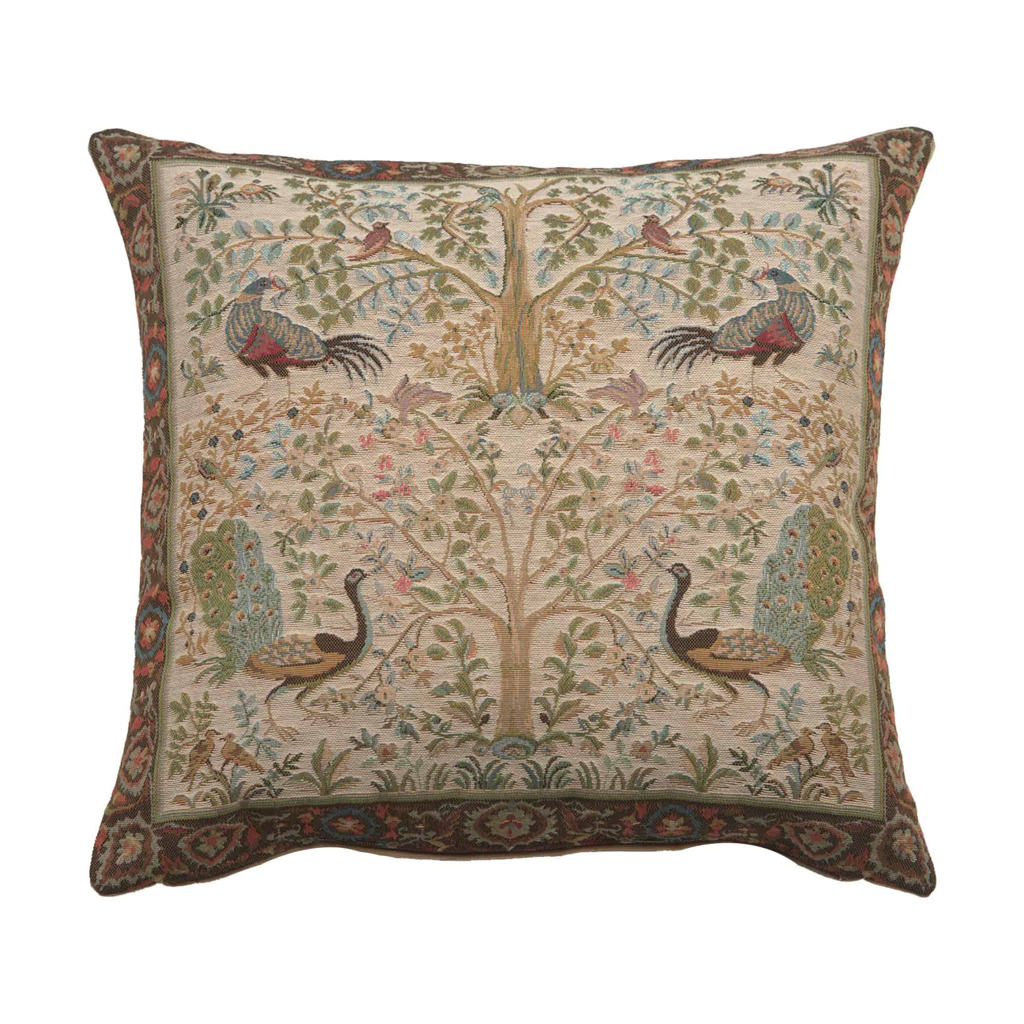 Funda de Almohada Decorativa Charlotte Home -Crema