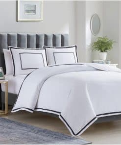 Juego de Funda Nórdica Mellanni - Set de Ropa -Gris Hotel