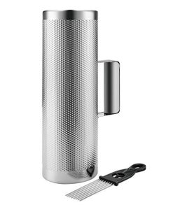 Flexzion Metal Guiro con Raspador Shack 4" x 12" - Merengue