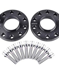 2 piezas 20mm (3/4") Separadores de rueda negros centrados