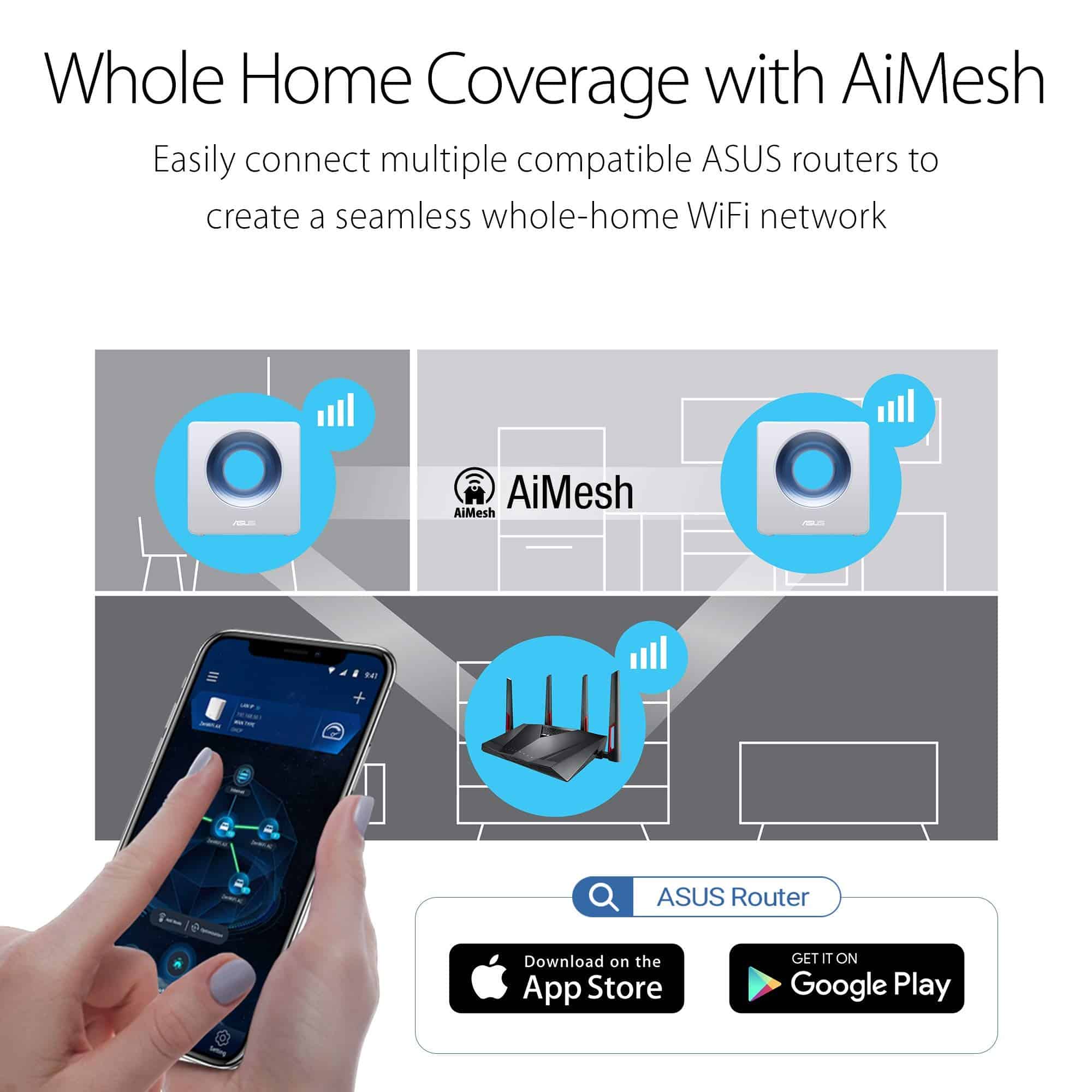 ASUS AC2600 WiFi Router (Blue Cave) - Router inalámbrico - Imagen 6