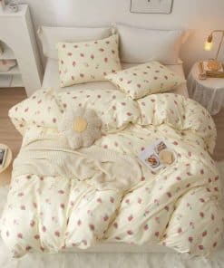 Funda de Edredón para Niños de Algodón Puro con Pequeñas