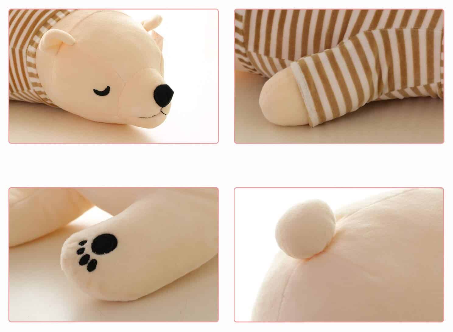 MMTTAO Peluche de Oso Polar Animal Relleno de 24 Pulgadas - Imagen 10