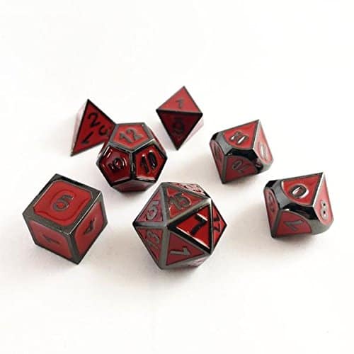 Conjunto de Dados Imperiales de Metal con Caja de