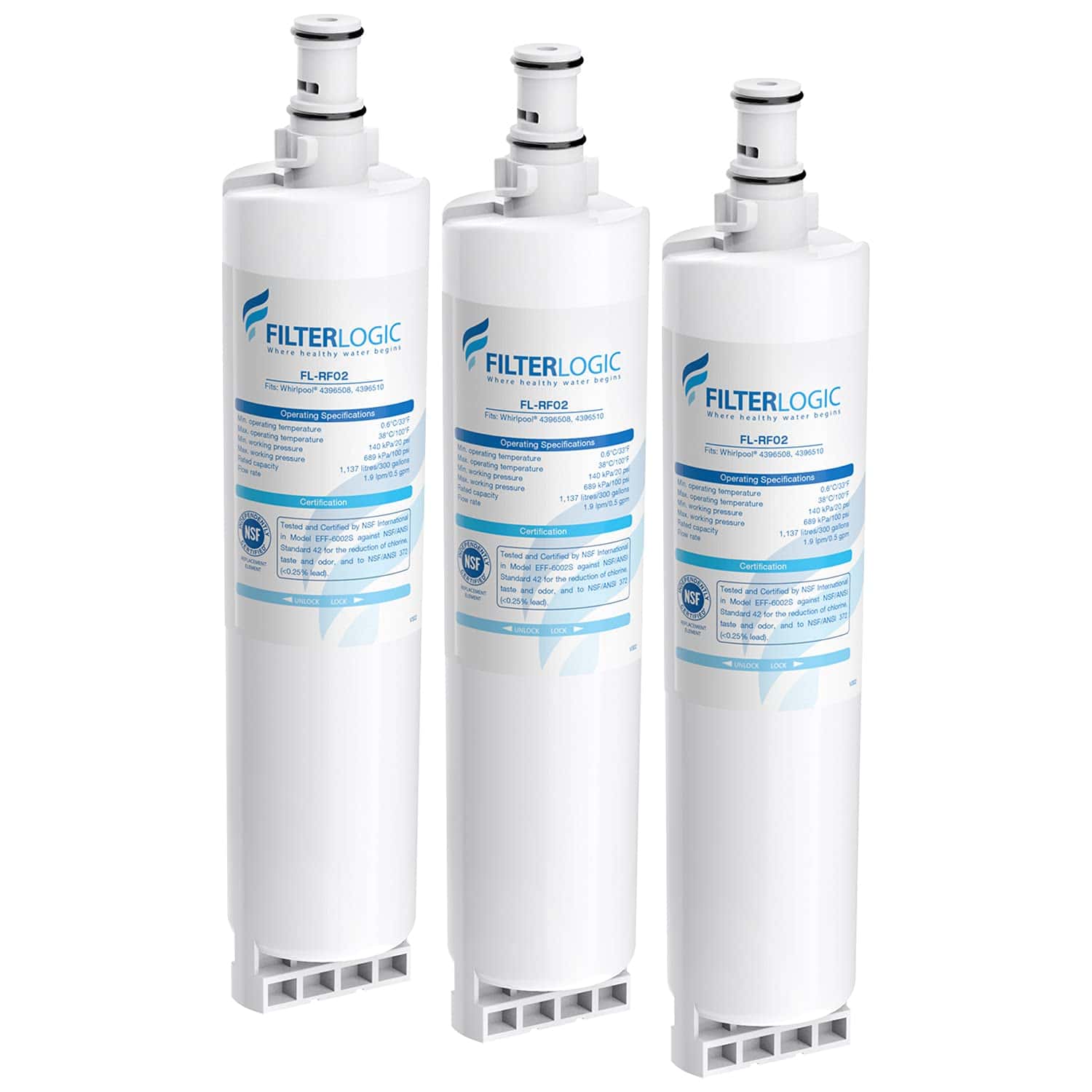 Filtro de agua para refrigerador FilterLogic 4396508,