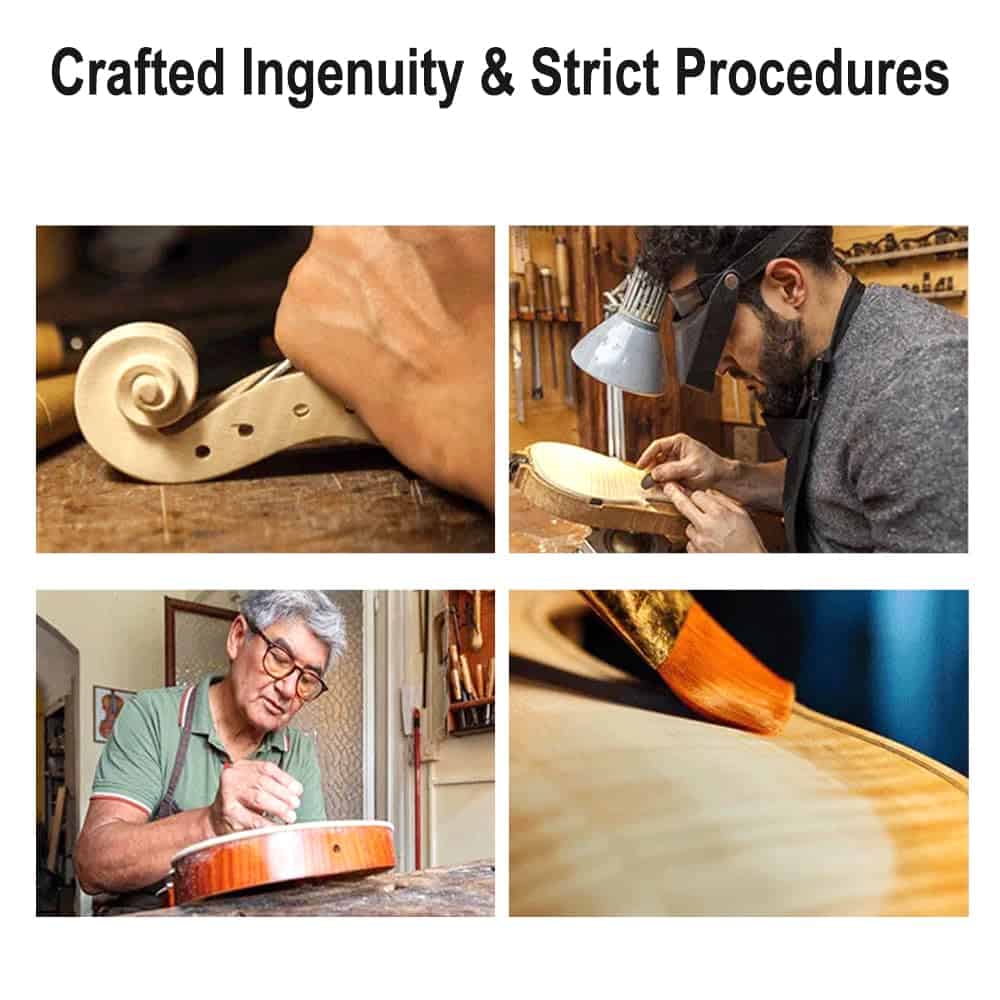 Violín Eléctrico de 5 Cuerdas Yinfente Tamaño Completo - Imagen 10