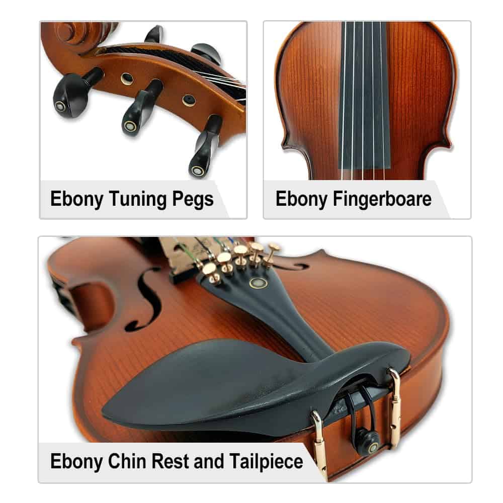 Violín Eléctrico de 5 Cuerdas Yinfente Tamaño Completo - Imagen 5