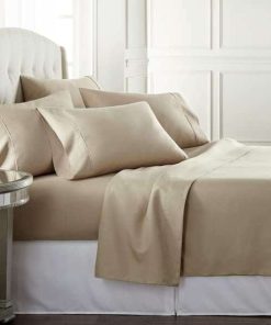 Juego de sábanas King de 6 piezas de calidad de hotel con 4