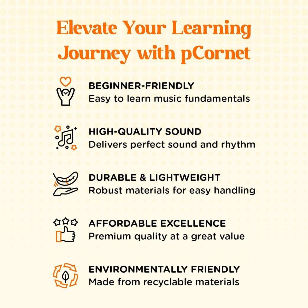 pInstrument pCornet Corneta de Plástico - -Azul - Imagen 8