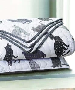 Juego de Edredón de Gatos Grises Sleeping Partners, Tamaño