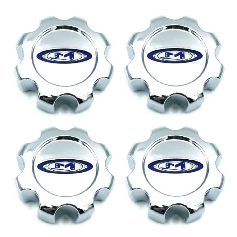 Moto Metal 4 Pack 954 Tapacubos Cromados para Ruedas de 8