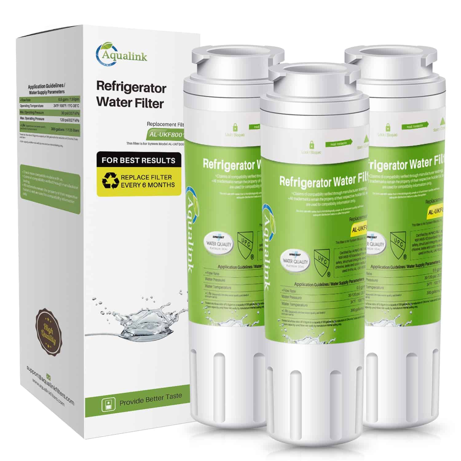 Filtro de agua para refrigerador AQUALINK EDR4RXD1 de