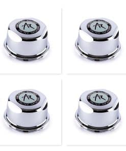 4 Pack Tapacubos de Centro American Racing Cromado para