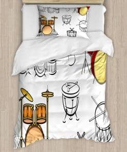 Lunarable Juego de Funda Nórdica de Batería, Set de 2