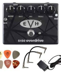 Pedal de Overdrive MXR EVH5150 con 2 cables de parche,