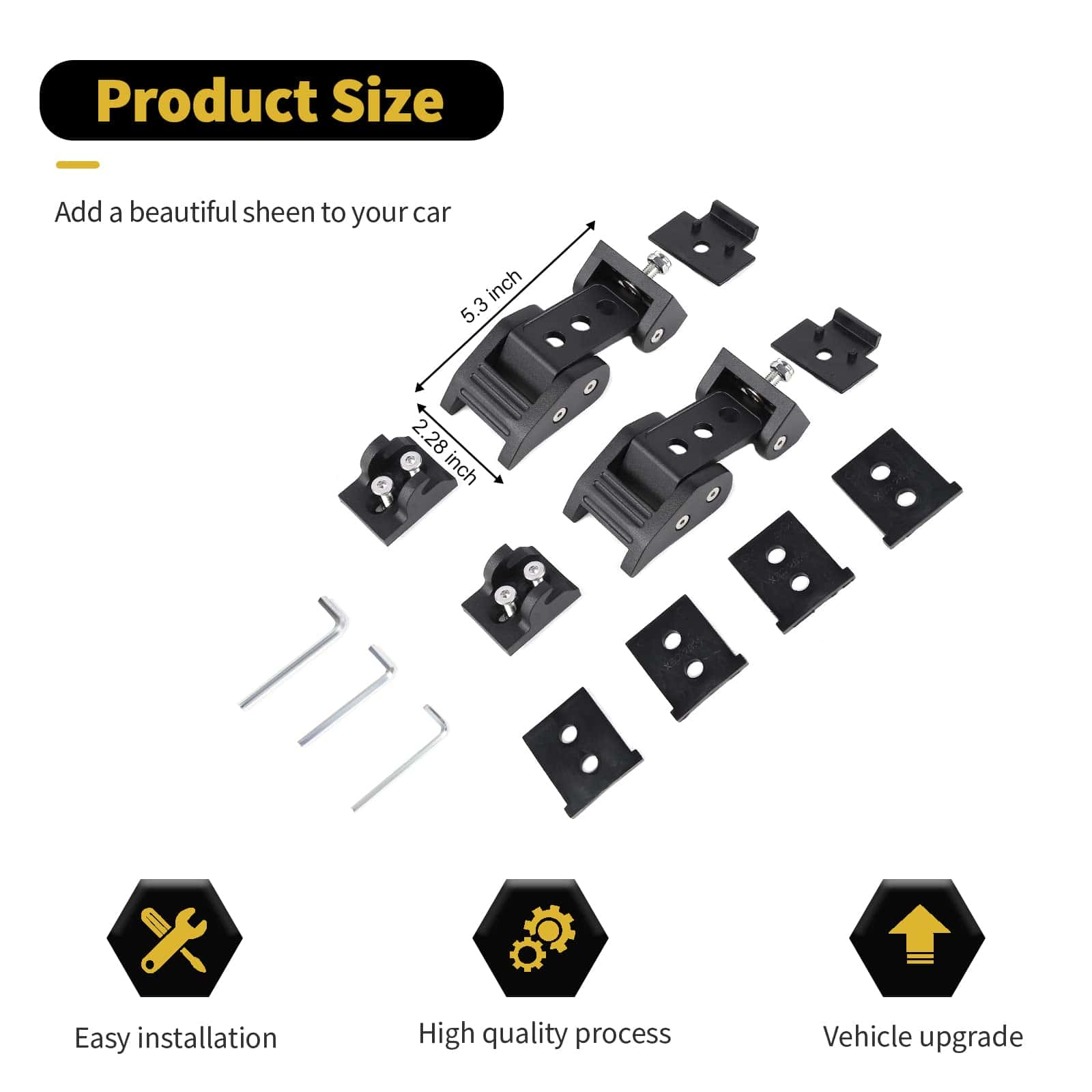 Kit de Cierres de Capó de Aluminio RT-TCZ Accesorios para - Imagen 4