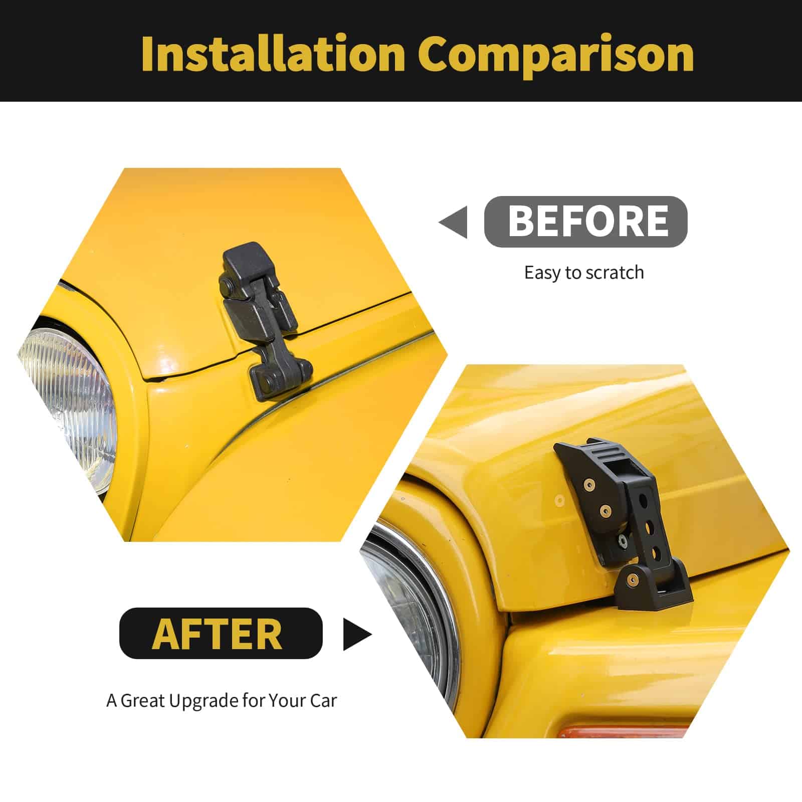 Kit de Cierres de Capó de Aluminio RT-TCZ Accesorios para - Imagen 3