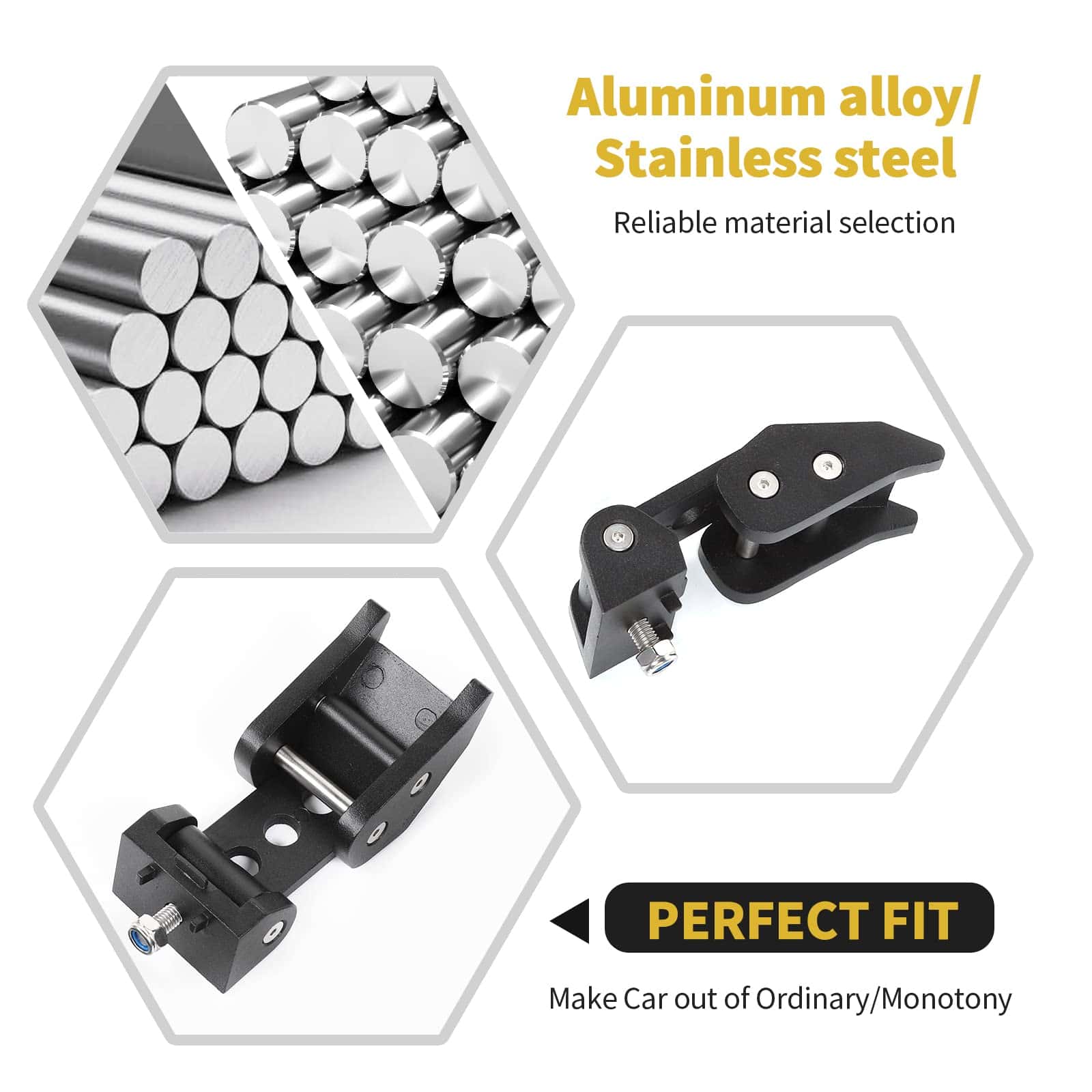 Kit de Cierres de Capó de Aluminio RT-TCZ Accesorios para - Imagen 5